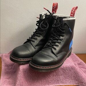 Dr. Martens x The Who Black and Blue Men's Boots